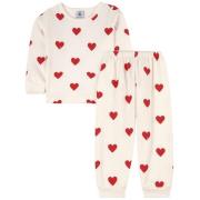 Petit Bateau Heart Pyjamas Hvit | Hvit | 10 years
