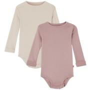 Buddy & Hope 2-Pack Petter Baby Bodyer Off White/Pink Mauve | Rosa | 5...
