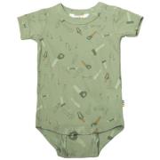 Joha Mønstret Baby Body Grønn | Grønn | 60 cm