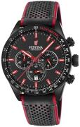 Festina Herreklokke F20359-4 Sort/Lær Ø42 mm