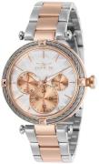 Invicta Dameklokke 28962 Bolt Hvit/Rose-gulltonet stål Ø36.5 mm