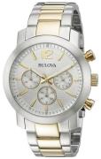 Bulova Herreklokke 98A145 Bracelet Sølvfarget/Gulltonet stål Ø40 mm