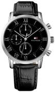 Tommy Hilfiger Herreklokke 1791401 Sort/Lær Ø44 mm