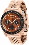 Invicta Herreklokke 36736 Speedway Brun/Rose-gulltonet stål Ø39.5 mm