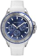 Nautica Herreklokke NAPAUC001 Blå/Gummi Ø49 mm