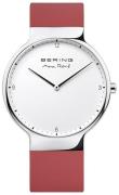 Bering Herreklokke 15540-500 Max Rene Hvit/Gummi Ø40 mm