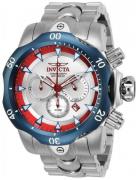 Invicta Herreklokke 25045 Venom Sølvfarget/Stål Ø53.7 mm