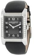 Baume & Mercier Dameklokke MOA10022 Hampton Sort/Sateng 40x27.1 mm