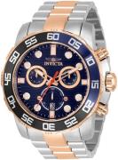 Invicta Herreklokke 33301 Pro Diver Blå/Rose-gulltonet stål Ø50 mm