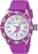 Nautica Herreklokke NAI08514G Analog Sølvfarget/Gummi Ø44 mm