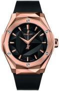 Hublot Herreklokke 550.OS.1800.RX.ORL19 Classic Fusion Sort/Gummi