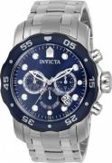 Invicta Herreklokke 80057 Pro Diver Blå/Stål Ø49 mm