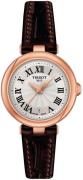 Tissot Dameklokke T126.010.36.013.00 Bellissima Sølvfarget/Lær Ø26