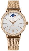 IWC Dameklokke IW459010 Portofino Hvit/18 karat rosé gull Ø37 mm