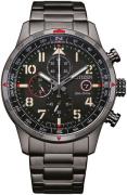 Citizen Herreklokke CA0797-84E Chrono Sport Sort/Stål Ø43 mm