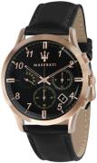 Maserati Herreklokke R8871625004 Ricordo Sort/Lær Ø42 mm