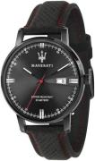 Maserati Herreklokke R8851130001 Eleganza Sort/Lær Ø42 mm