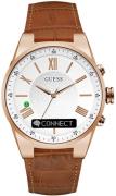 Guess Herreklokke C0002MB4 Hvit/Lær Ø40 mm