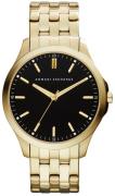 Armani Exchange Herreklokke AX2145 Hampton Sort/Gulltonet stål Ø45