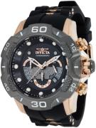 Invicta Herreklokke 36683 Speedway Sort/Rose-gulltonet stål Ø50.5 mm