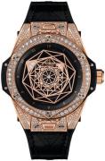 Hublot Dameklokke 465.OS.1118.VR.1704.MXM18 Big Bang 39mm Sort/Gummi