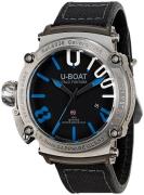 U-Boat Herreklokke 8038 Classico Sort/Gummi Ø47 mm