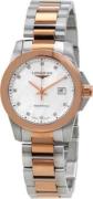 Longines Dameklokke L3.376.3.88.7 Conquest Ladies Hvit/Rose-gulltonet