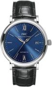 IWC Herreklokke IW356523 Portofino Blå/Lær Ø40 mm