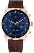 Tommy Hilfiger Herreklokke 1710423 Sawyer Blå/Lær Ø44 mm