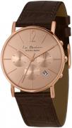 Jacques Lemans LP123N La Passion Rosegullfarget/Lær Ø40 mm