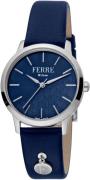 Ferrè Milano Dameklokke FM1L152L0011 Donna Sara Blå/Stål Ø32 mm