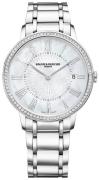 Baume & Mercier Dameklokke M0A10227 Classima Hvit/Stål Ø36.5 mm