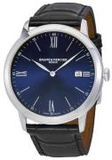 Baume & Mercier Herreklokke M0A10324 Classima Blå/Lær Ø40 mm