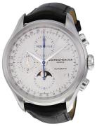 Baume & Mercier Herreklokke MOA10278 Clifton Sølvfarget/Lær