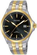 Pulsar Herreklokke PS9632X1 Sort/Gulltonet stål Ø40 mm