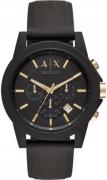 Armani Exchange Herreklokke AX7105 Outerbanks Sort/Gummi Ø45 mm