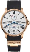 Ulysse Nardin Herreklokke 1182-310-3-40 Marine Torpilleur Hvit/Gummi