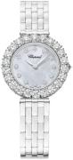 Chopard Dameklokke 10A378-1601 L Heure Du Diamant Hvit/18 karat hvitt