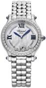 Chopard Dameklokke 278610-3002 Happy Sport Hvit/Stål Ø33 mm