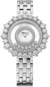 Chopard Dameklokke 209437-1601 Happy Diamonds Sølvfarget/18 karat