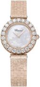 Chopard Dameklokke 10A178-5101 Diamond Hour Hvit/18 karat rosé gull