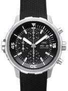 IWC Herreklokke IW376803 Aquatimer Chronograph Sort/Gummi Ø44 mm