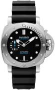 Panerai Herreklokke PAM02973 Submersible Sort/Gummi Ø42 mm