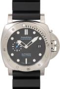 Panerai Herreklokke PAM01229 Submersible Sort/Gummi Ø44 mm