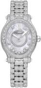 Chopard Dameklokke 275372-1002 Happy Sport Hvit/18 karat hvitt gull