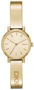 DKNY Dameklokke NY2307 Dress Champagnefarget/Gulltonet stål Ø24 mm