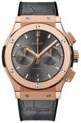 Hublot Herreklokke 521.OX.7081.LR Classic Fusion Grå/Lær Ø45 mm