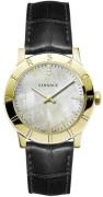 Versace Dameklokke VQA060017 Grå/Lær Ø33 mm