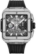 Hublot Herreklokke 821.NX.0170.RX Big Bang 42mm Sølvfarget/Gummi