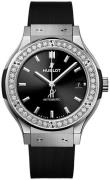 Hublot Dameklokke 581.NX.1470.RX.1104 Classic Fusion Sort/Gummi Ø33